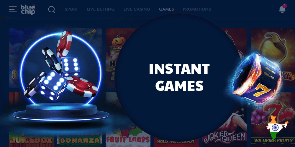 Instant win games are Bluechip casino's most fast-paced and simplest games and include scratch card games, choice games, carnival-style mini-games, and more